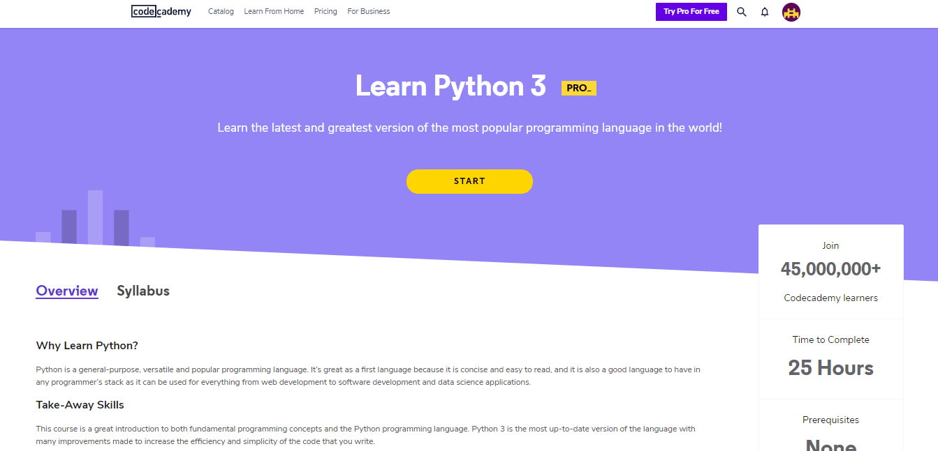 Python Developer- code cademy python